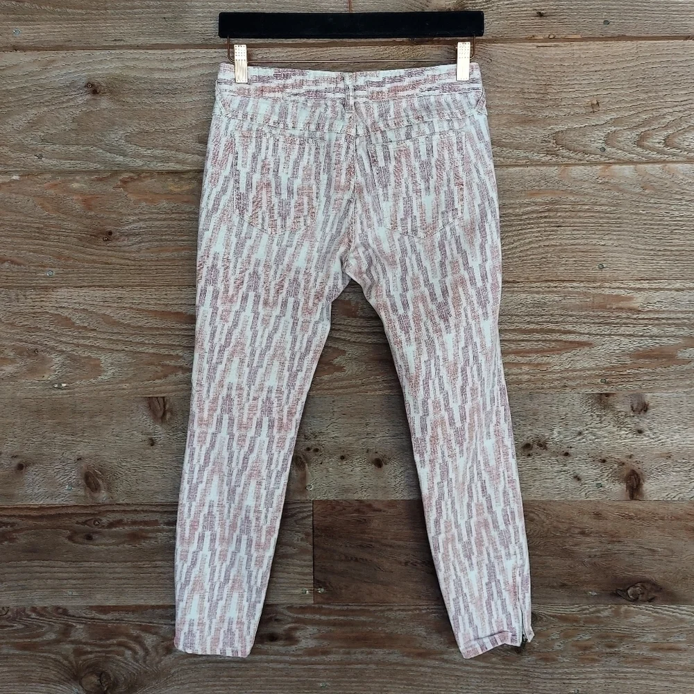 Free People Americana Ikat Printed Skinny Jeans 28